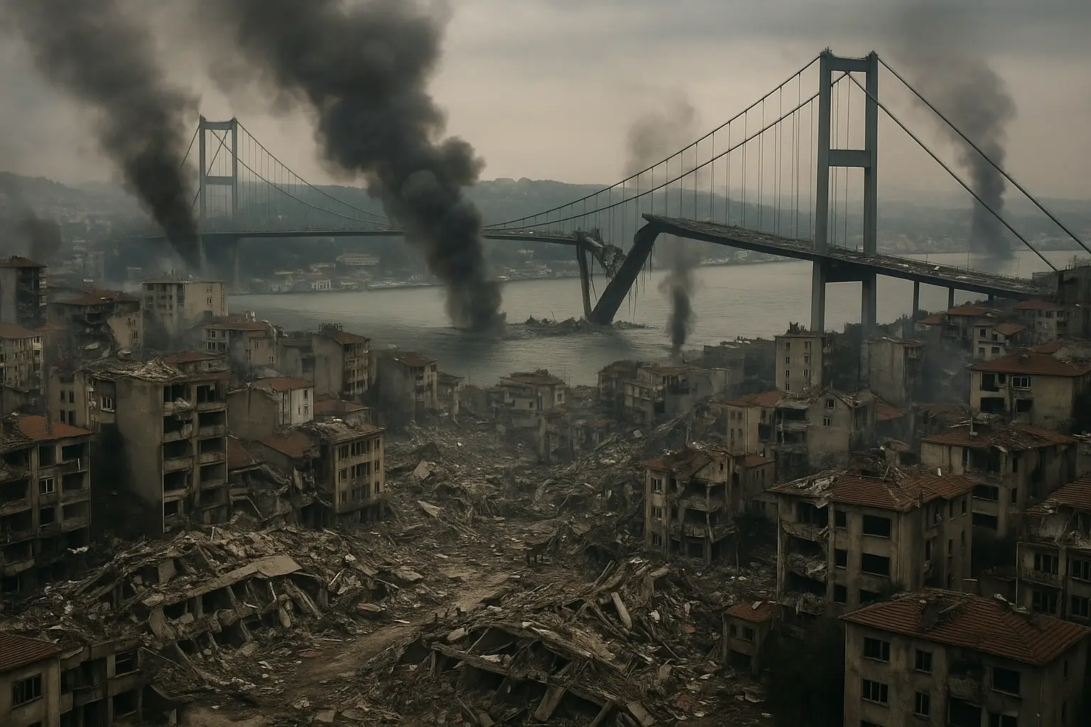 Anasayfa SAR22 tarafından İstanbul depremine yönelik afet farkındalığını artırmak amacıyla kullanılan temsili görsel.